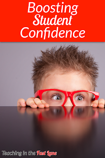 7 Easy Ways to Boost Student Confidence! #3 and #6 are sure to get your students thinking more positively! 