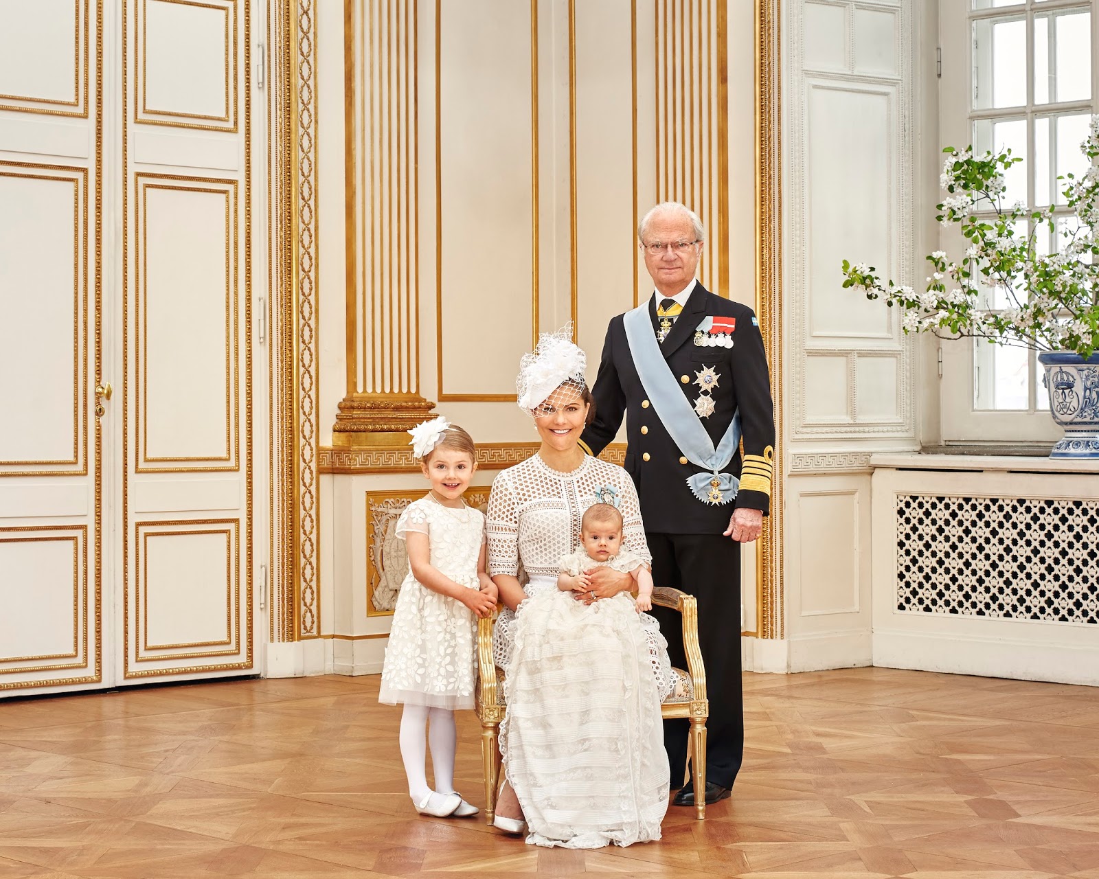 Queens of England Official photos of Prince Oscar's christening