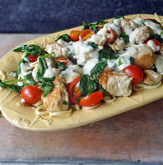 Grilled Chicken Florentine Pasta Recipe