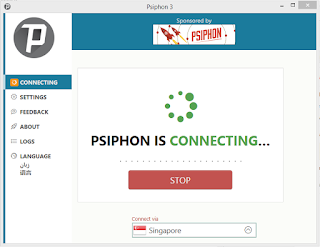 Proses connecting pada psiphone