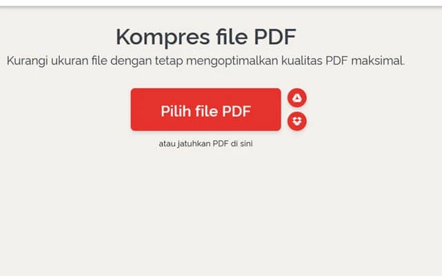 cara kompres file pdf