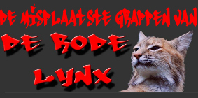 misplaatste grappen van de rode lynx