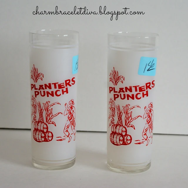 vintage Planters Punch rum glasses