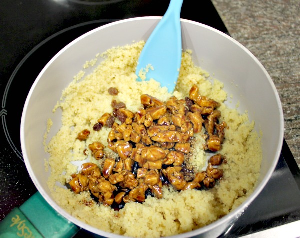 Receta de cous cous con pollo, paso a paso y con fotografías