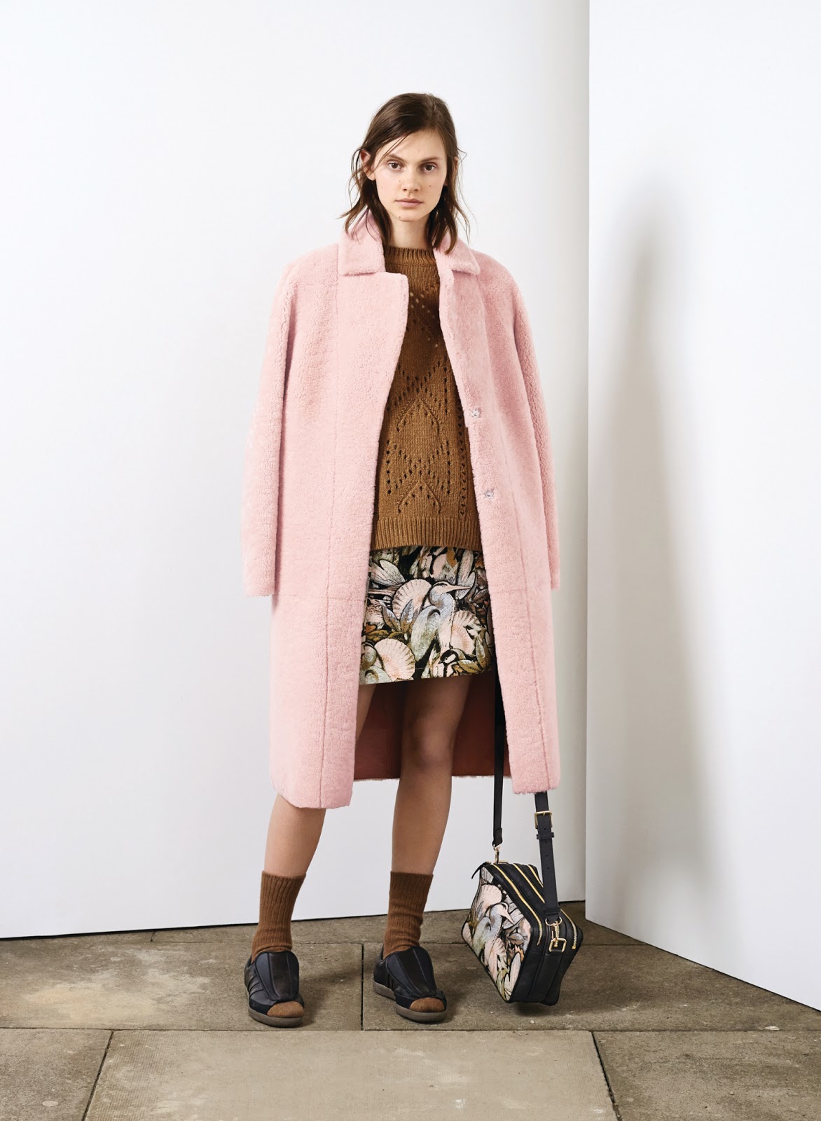 warehouse full length check coat