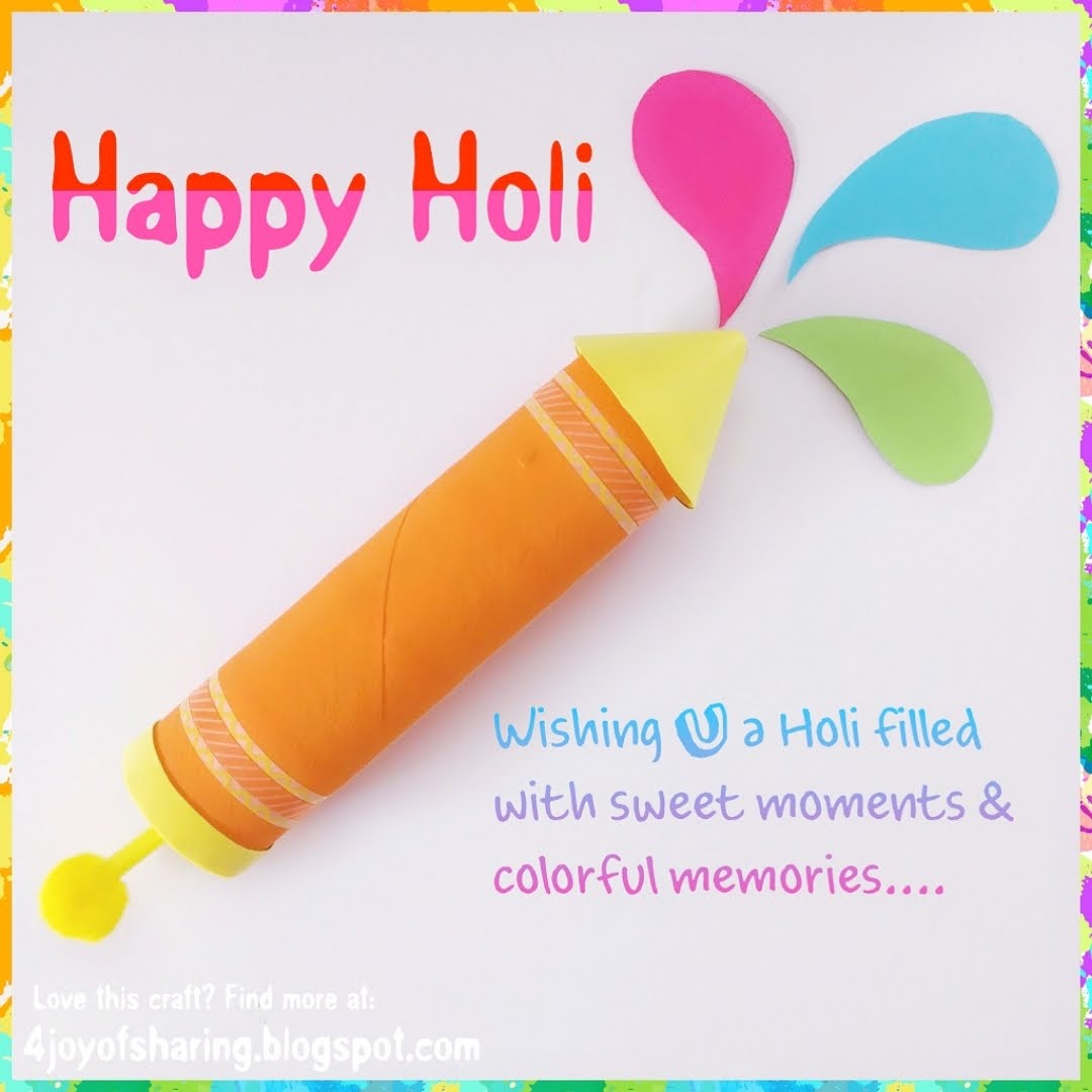holi pichkari activity for small kids holi pichkari activity for small kids