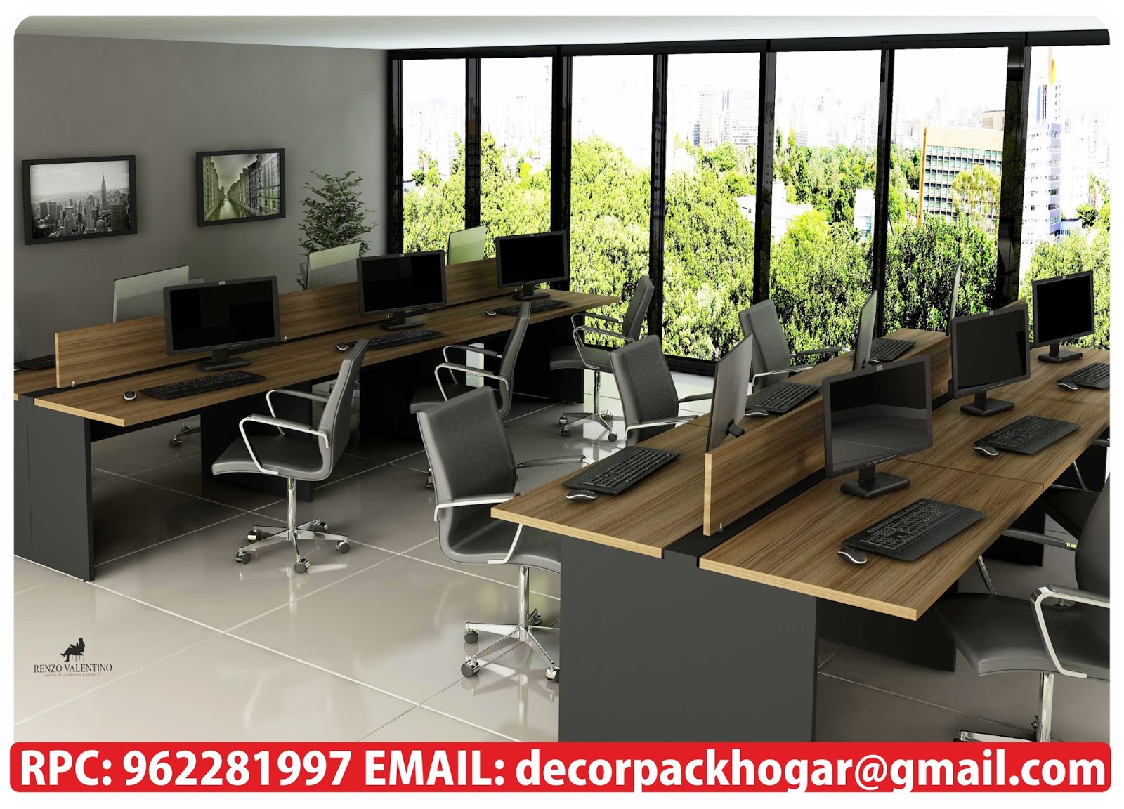 DISEÑOS FABRICACION DE CLOSET COCINA Y MUEBLES DE OFICINA RPC