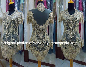 Payet Gaun Pesta Desain Baju Pesta Kebaya  Modern dan 