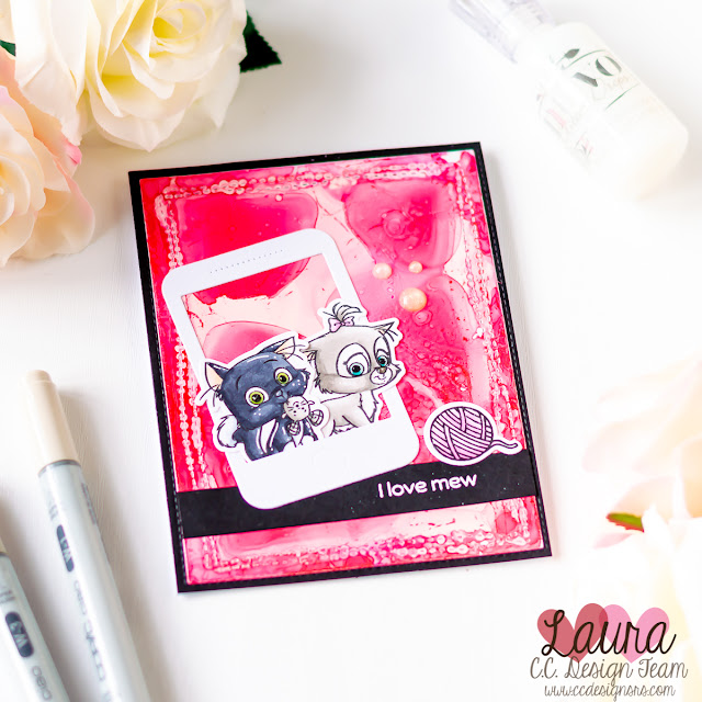 CC Designs Cutie Cats Alcohol Ranger Ink Background