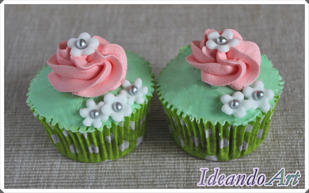 Cupcakes flores