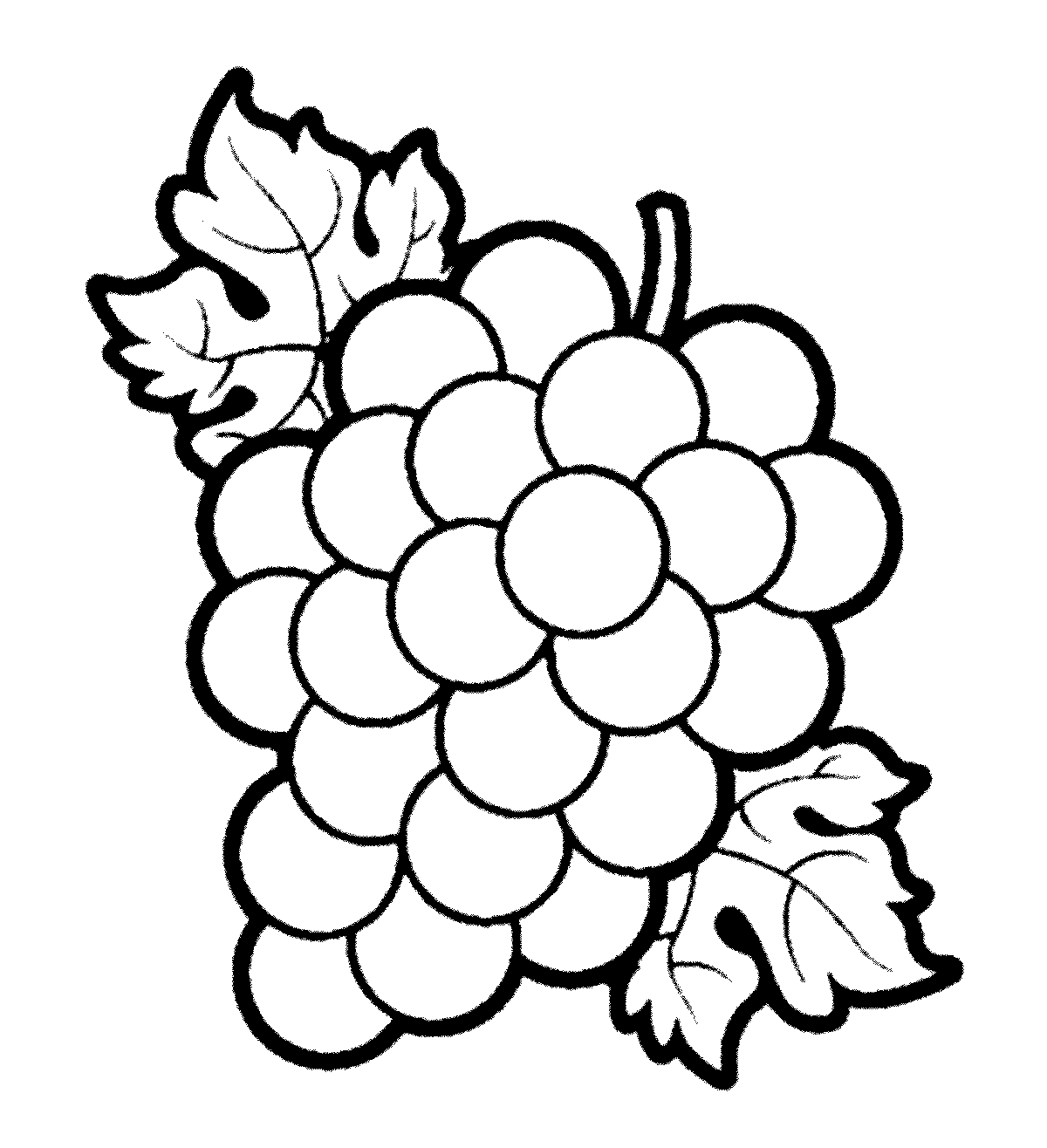 free clipart grapes black and white - photo #48