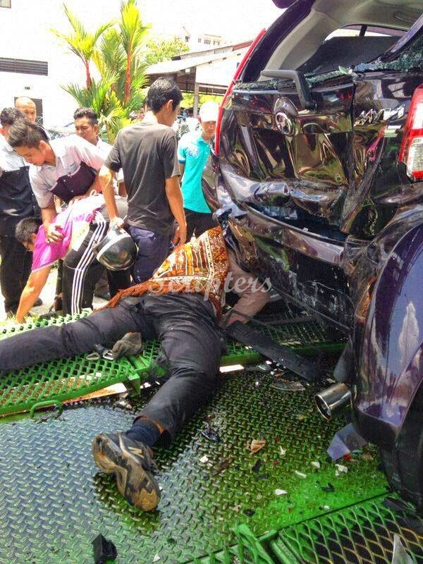 Gambar Kemalangan Ngeri Di Bandar Baru UDA Johor Bahru 