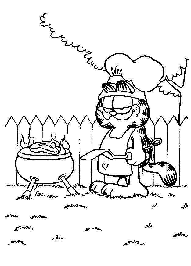 garfield coloring pages free - photo #28