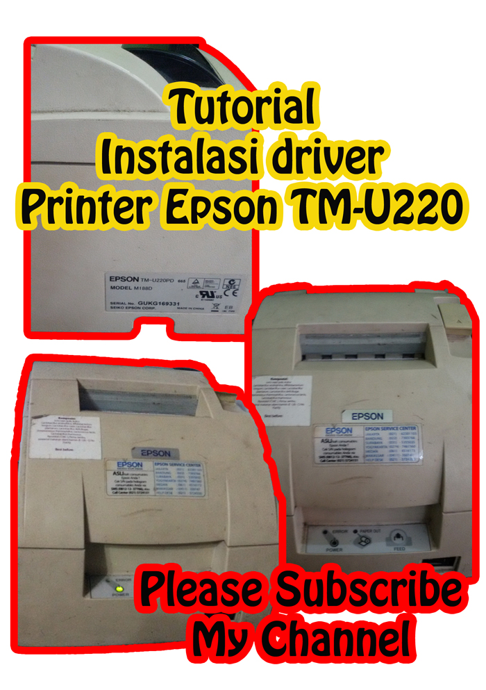 Tutorial Instalasi Driver Printer Epson TMU220 CoratCoret