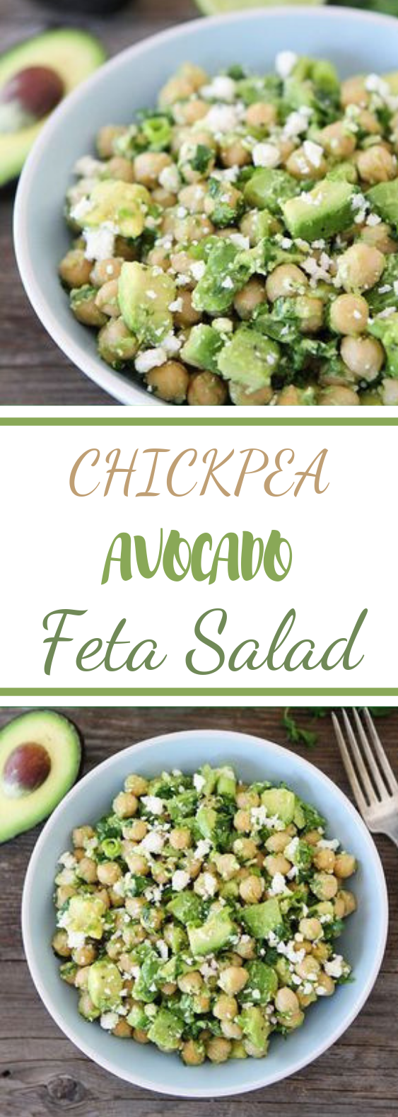 Chickpea, Avocado, & Feta Salad #salad #vegan