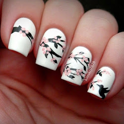 spring nail designs holiday nails summer acrylic chinese unas manicure nailart years flowers wiśni decoracion polish trends cerezo sakura