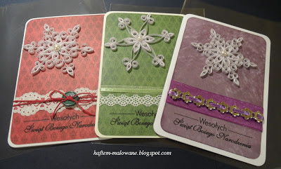 chrismas cards quilling snowlafes