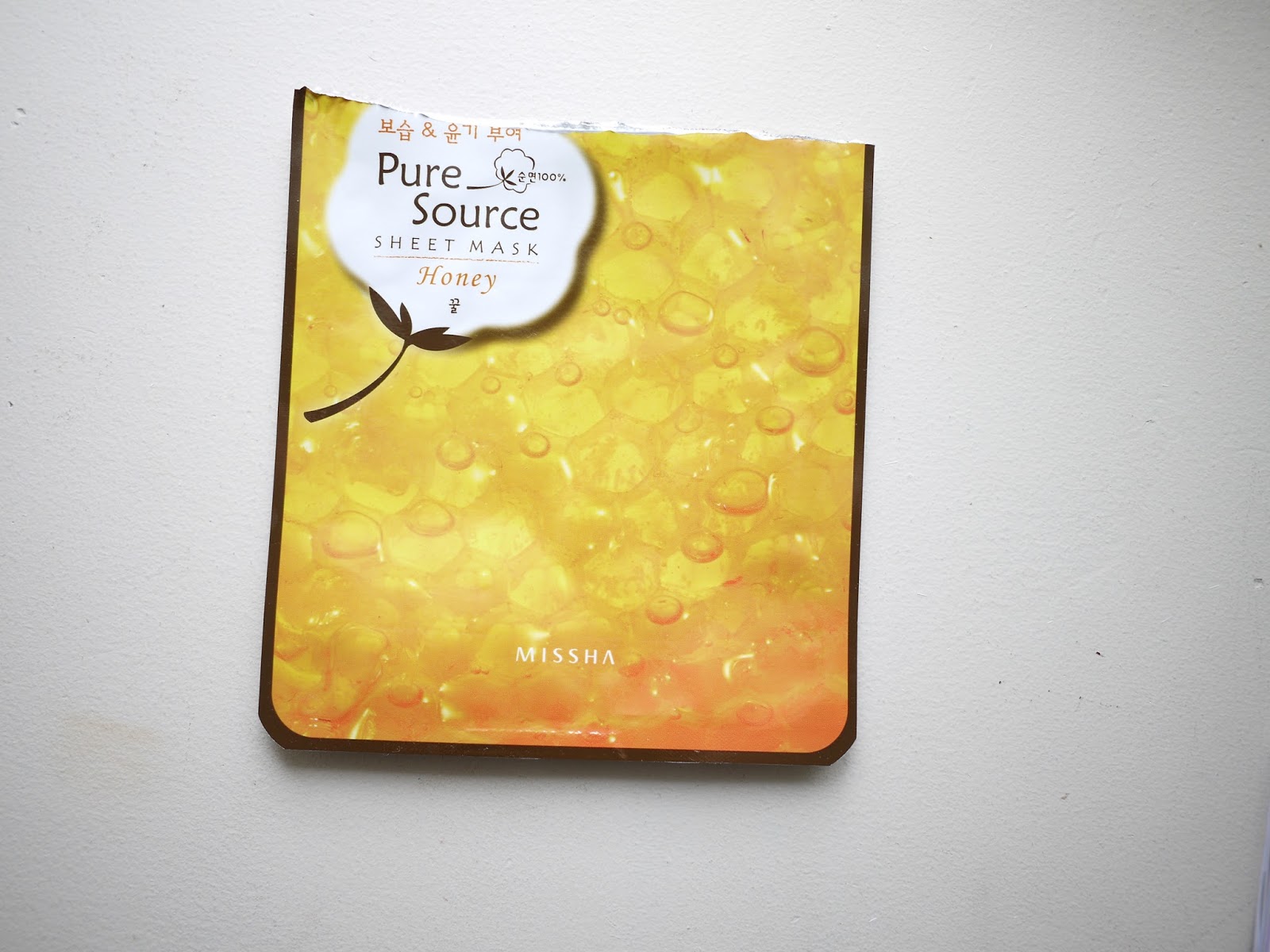 miissha pure source honey sheet mask review