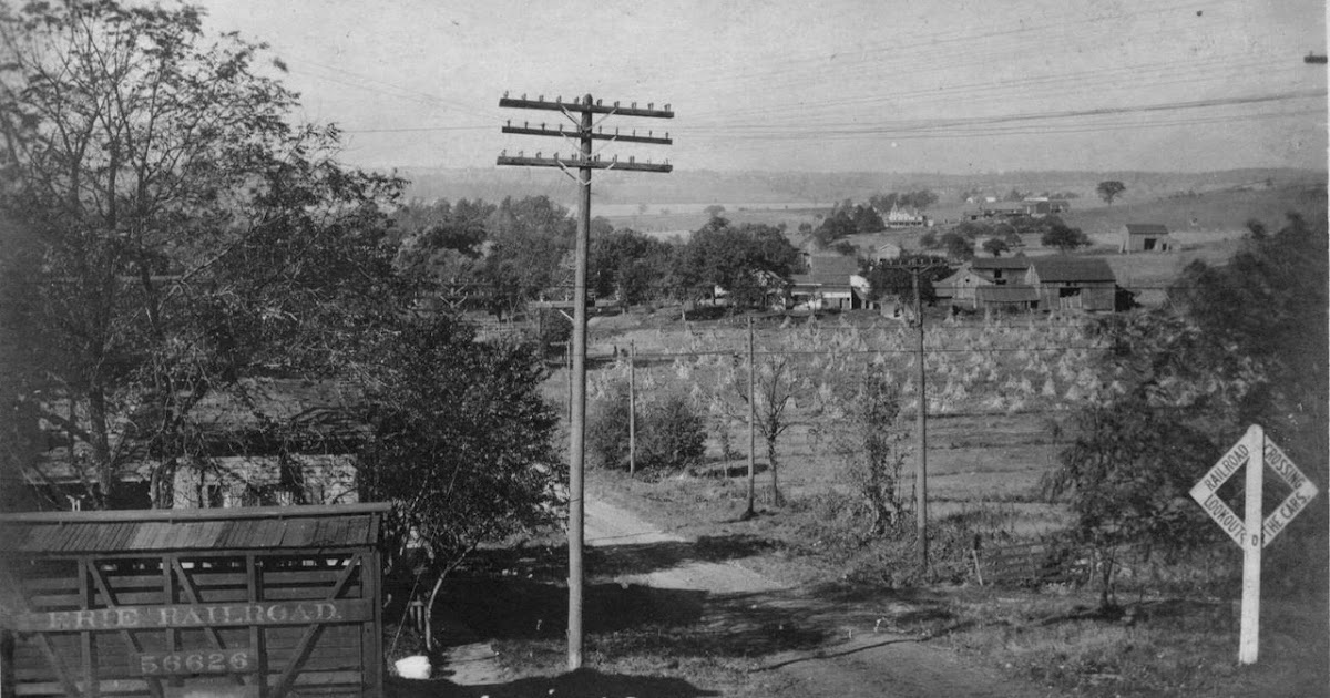 Vintage Railroad Pictures Railroad Crossing at Livonia, New York