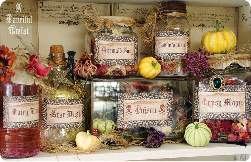 http://afancifultwist.typepad.com/a_fanciful_twist/2011/08/witchs-apothecary-potions-and-spells.html