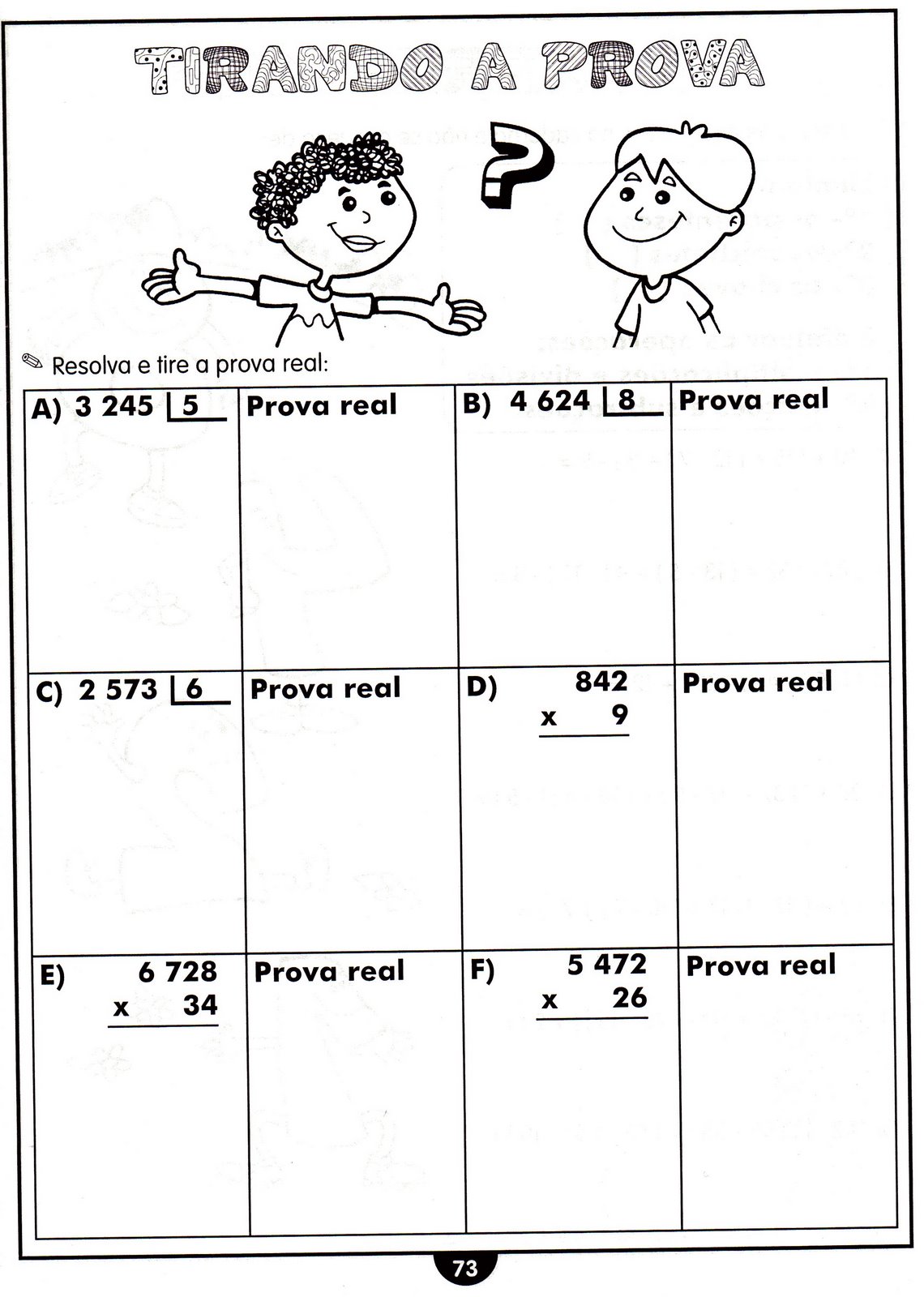 Atividades Com Operações Inversas Multiplicação E Divisão 4 Ano EDUCA Atividades Com Operações Inversas Multiplicação E Divisão 4 Ano EDUCA