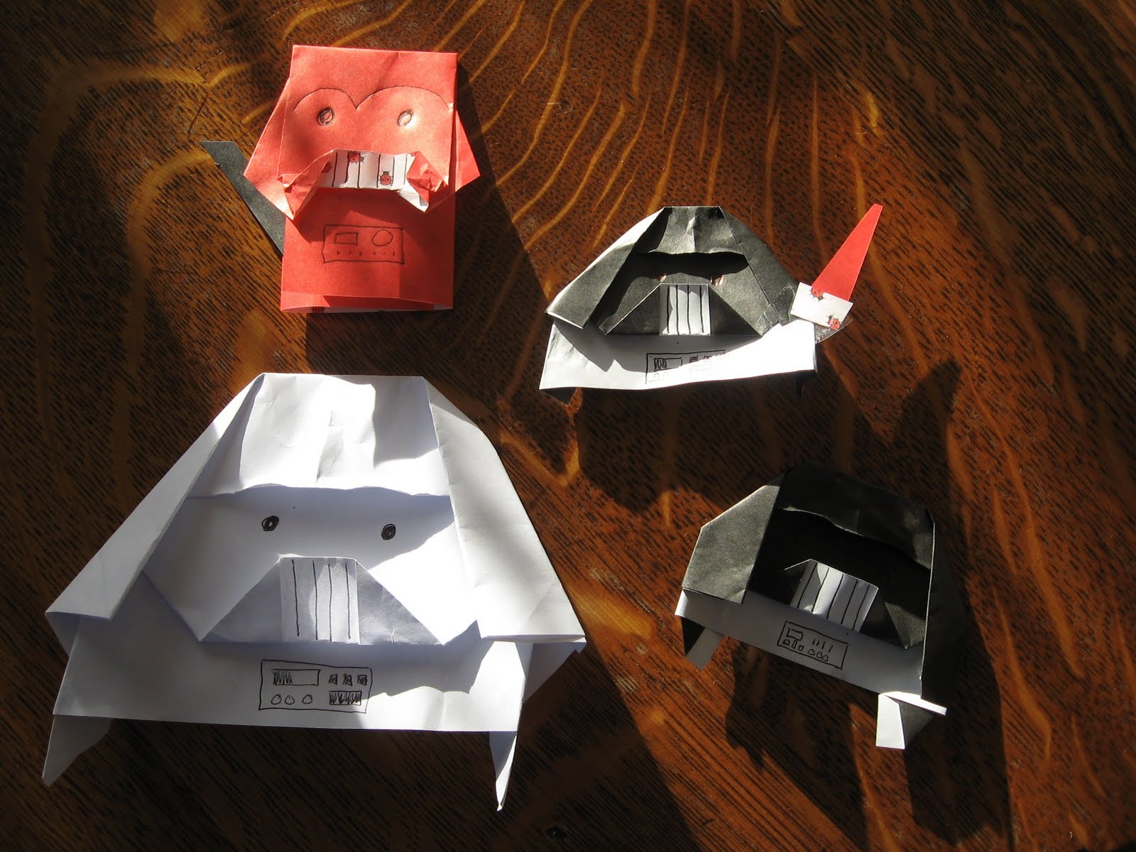 Almost Unschoolers Darth Paper Strikes Back The Return of Origami