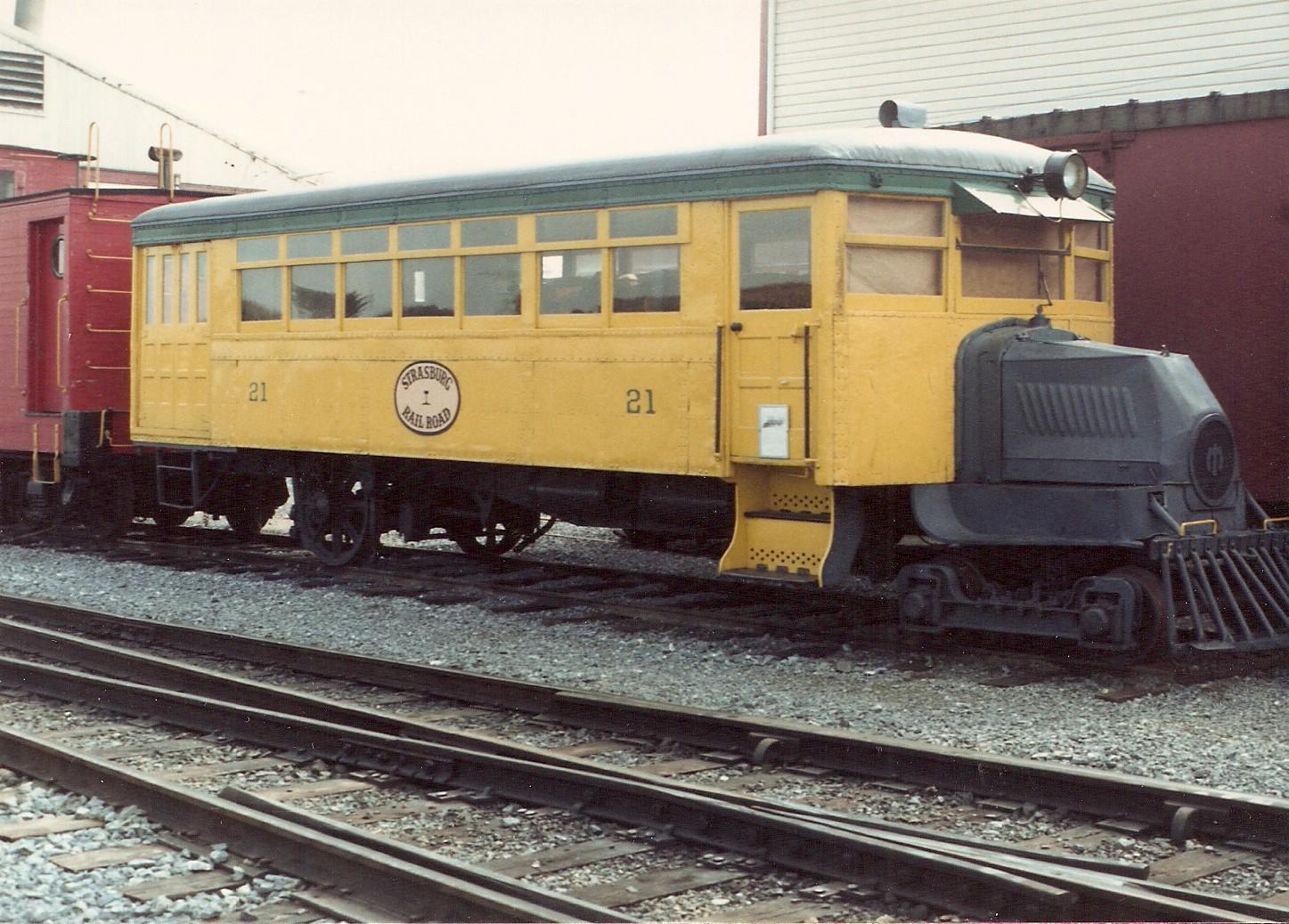 Joseph A. Smith Collection Strasburg Railroad Rail Car 21 at Railroad