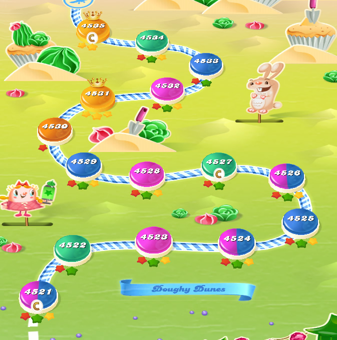 Candy Crush Saga level 4521-4535 Candy Crush Saga level 4521-4535