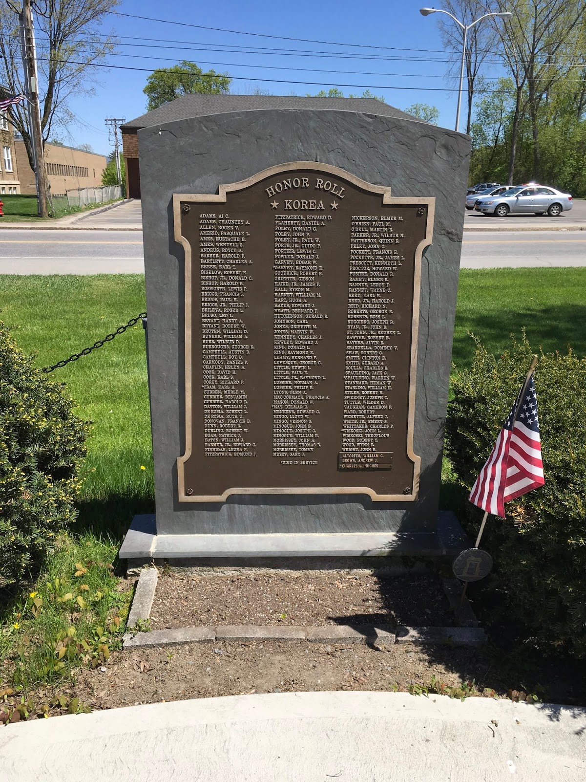 Tangled Roots and Trees Honor Roll Veterans Memorial Park, Fair Haven, Vermont