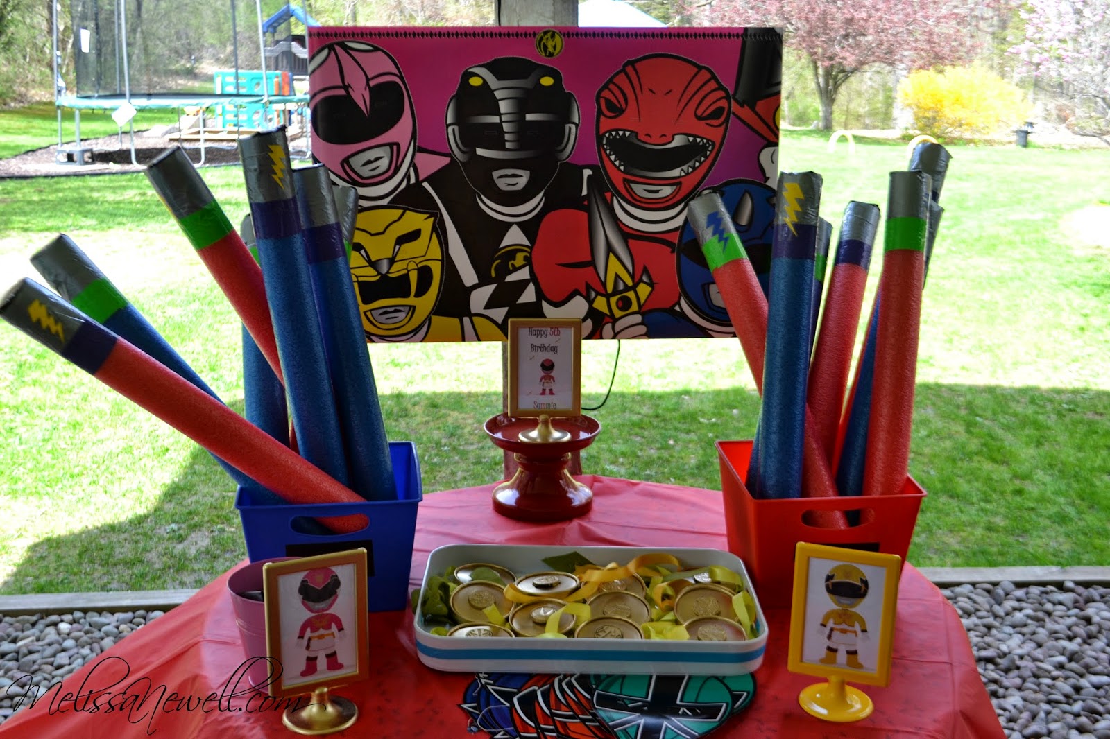 Pamela Smerker Designs: A Girlie Power Ranger 5th Birthday Party