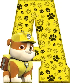 Abecedario de Rubble de Paw Patrol. Rubble´s Abc.