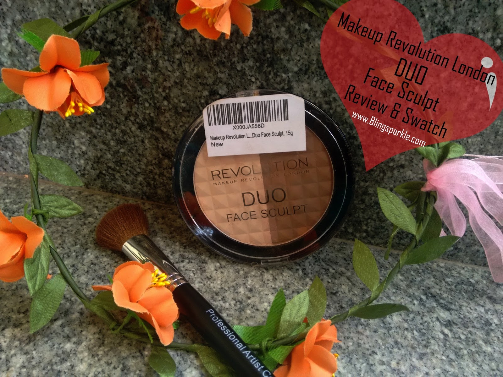 Makeup Revolution Duo Face Sculpt Review & Swatch Bling Sparkle