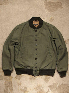 Engineered Garments "TF Jacket in Olive Cotton Double Cloth"