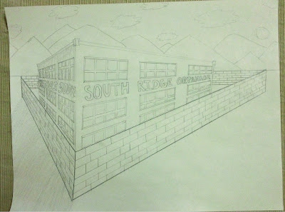 Art 1: Week 8: Simple Two-Point Perspective Drawing