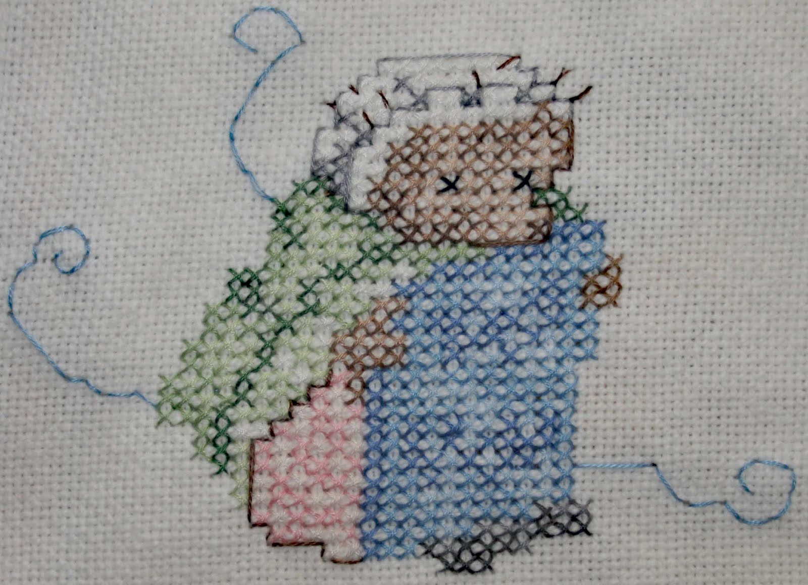 Cosy Cross Stitch78 Baby blanket is finished