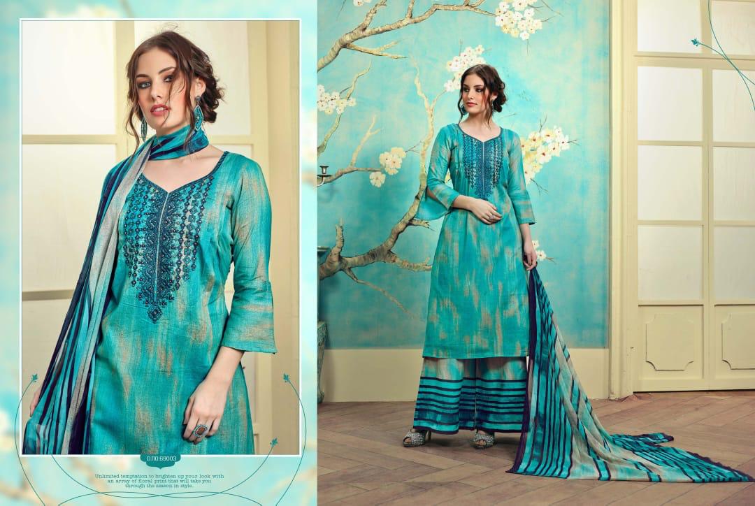 Sargam print Sumiara Cotton dress material