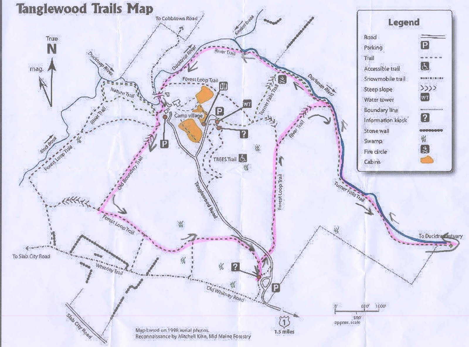 Hiking in Maine with Kelley 4/16/12 Tanglewood