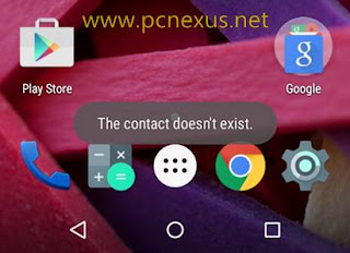 the contact doesn't exist moto g