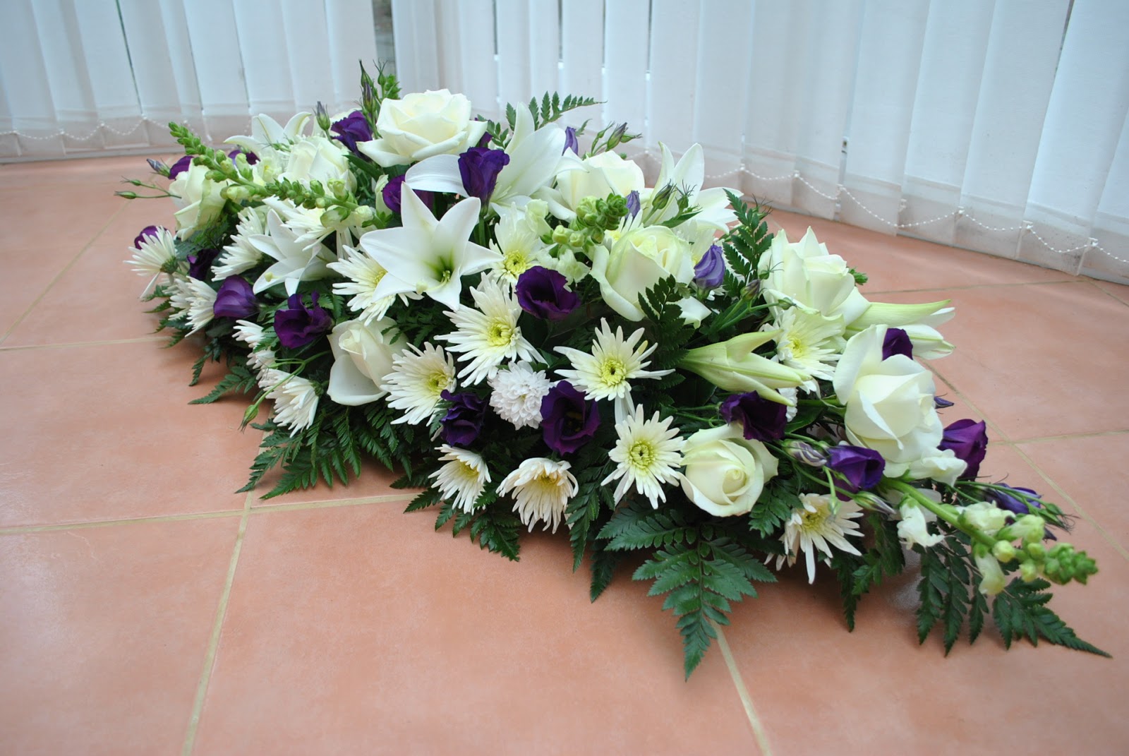 Lucy's flower studio Grandad's funeral flowers