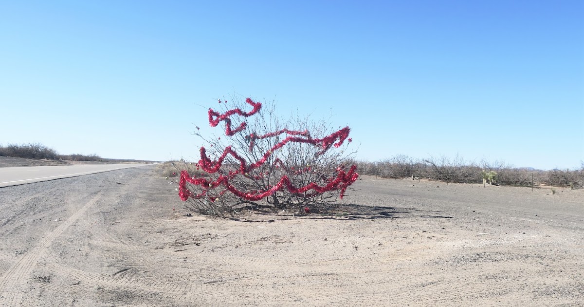 Living Rootless El Paso 2019 to Columbus NM Highway 9 Red Sparklies