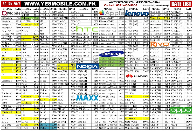 huawei phones price list. latest mobile phones price list - 30 january 2017 by yesmobile.com.pk click o. huawei