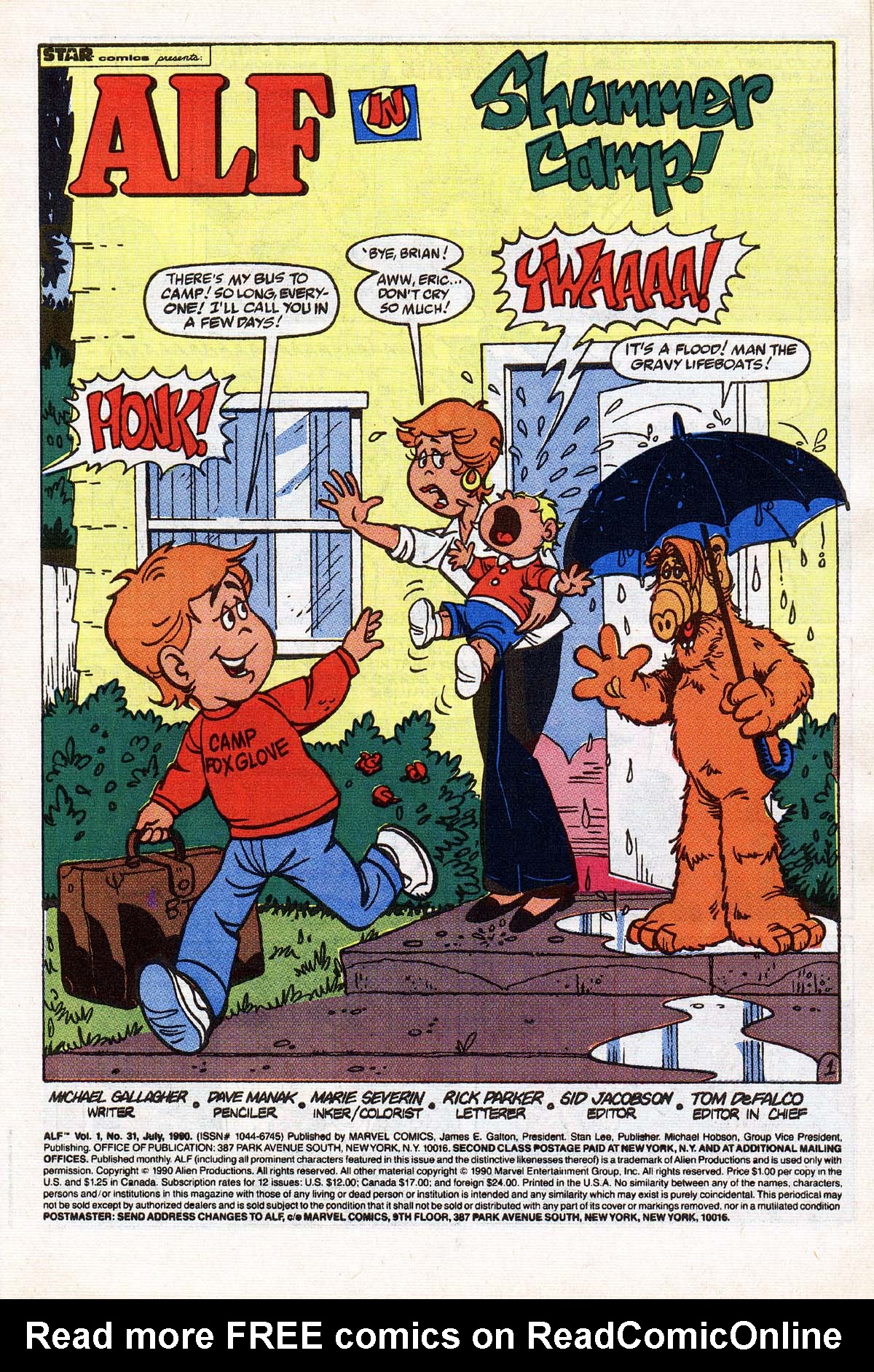 Read online ALF comic -  Issue #31 - 2