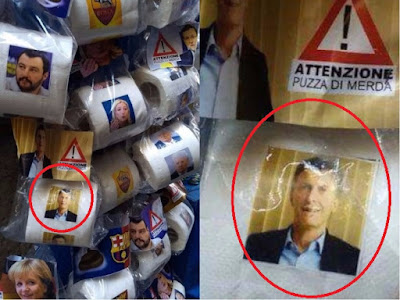 Papel higiénico con la cara de macri
