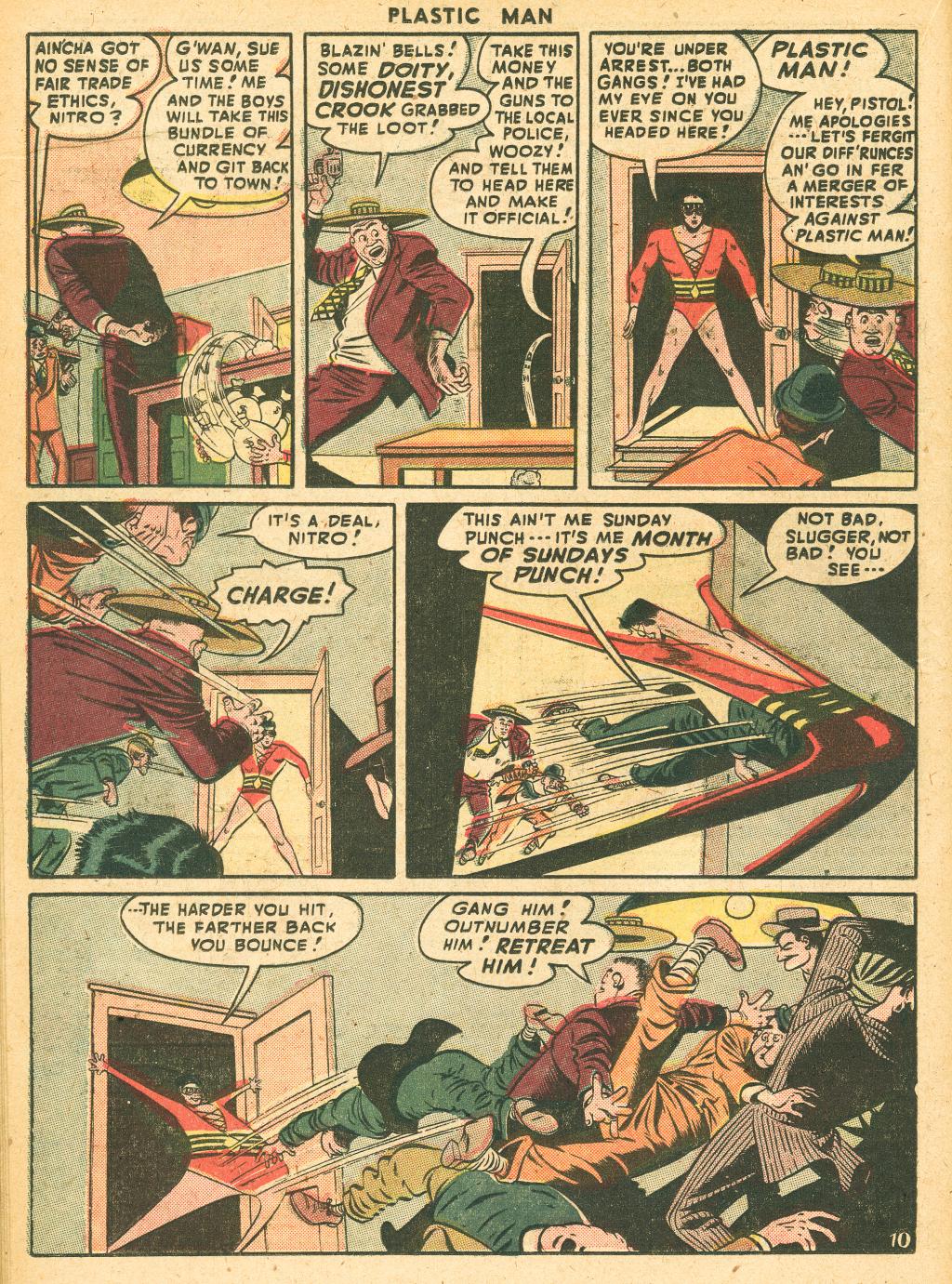 Read online Plastic Man (1943) comic -  Issue #10 - 24