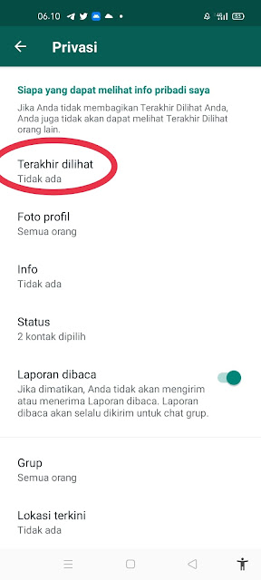 Cara Menyembunyikan Status Online di WA