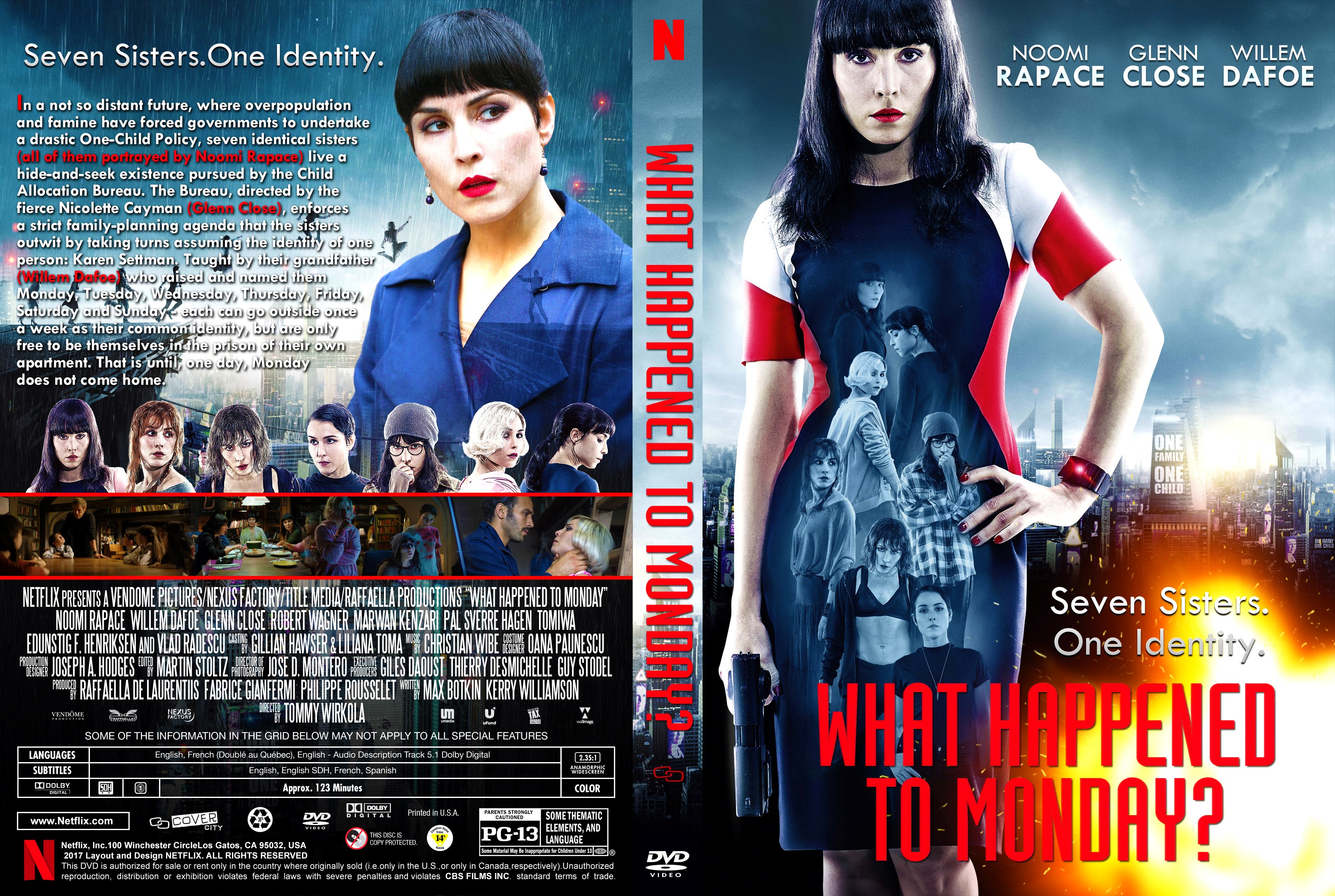 What Happened To Monday? (a.k.a.Seven Sisters) DVD Cover.