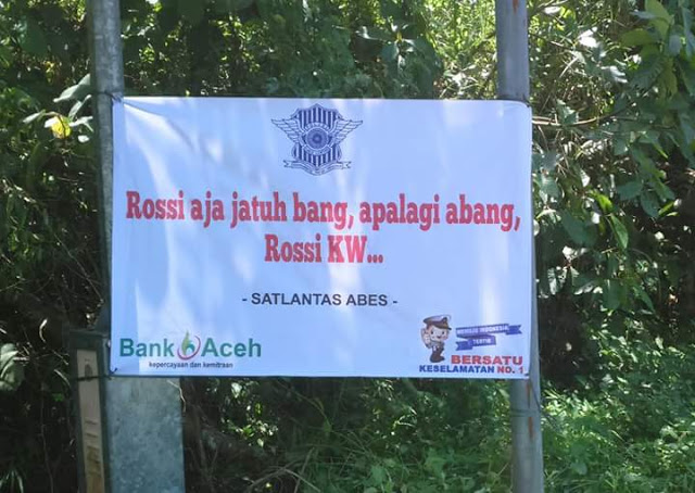 Uniknya 5 Spanduk Peringatan Untuk Pemudik dari Satlantas Aceh Besar Uniknya 5 Spanduk Peringatan Untuk Pemudik dari Satlantas Aceh Besar