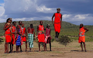 Maasai Worriors Jumping