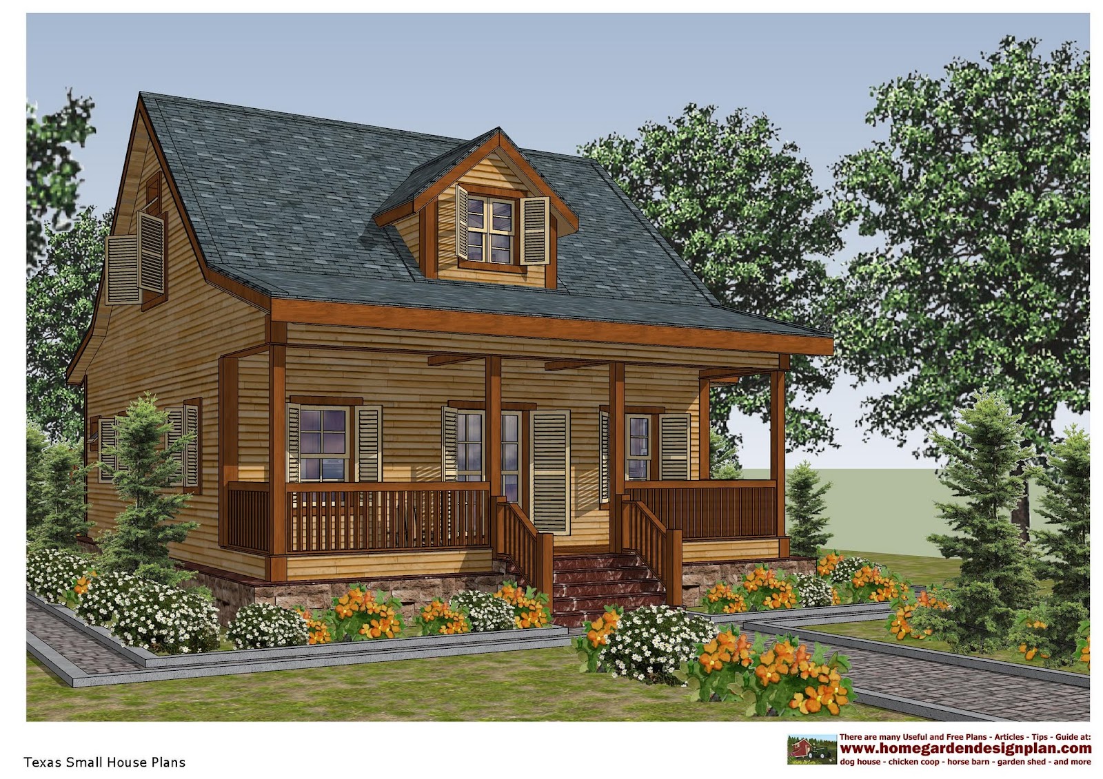 home garden plans SH100 Small House Plans Small House Design (in