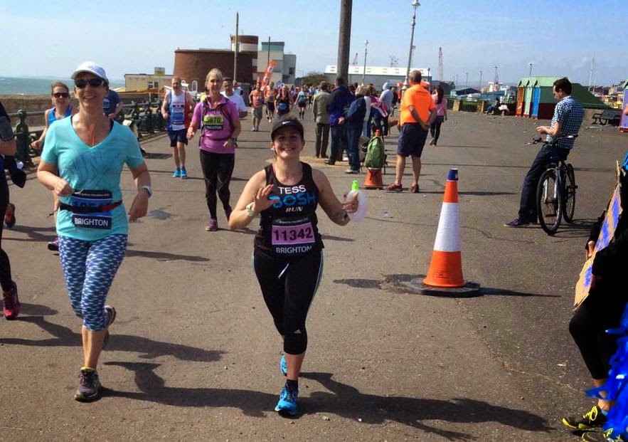 Tess Agnew at Mile 23 of Brighton Marathon 2015 Tess Agnew at Mile 23 of Brighton Marathon 2015